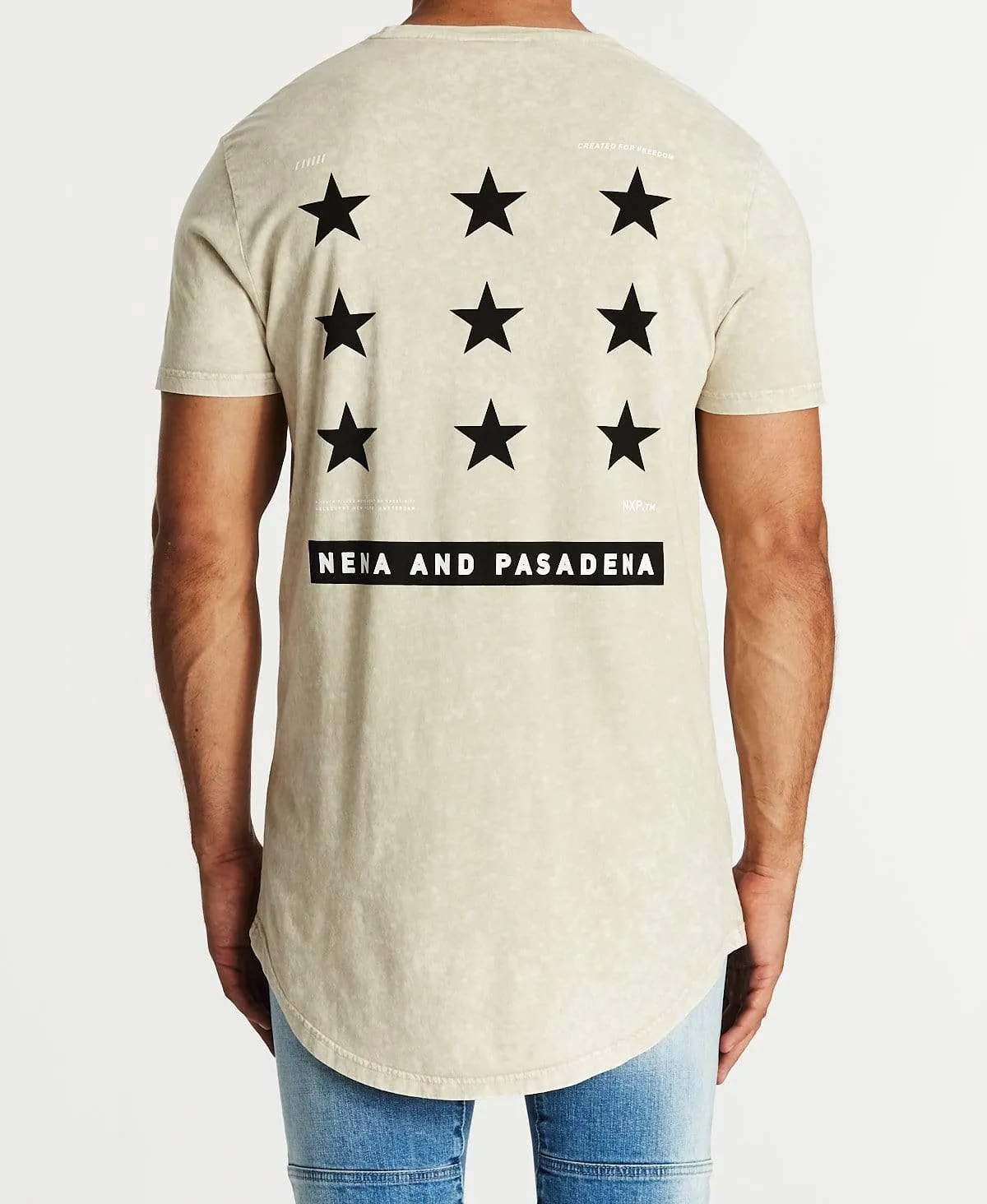 Bursts Cape Back T-Shirt Acid Sand sold by Neverland