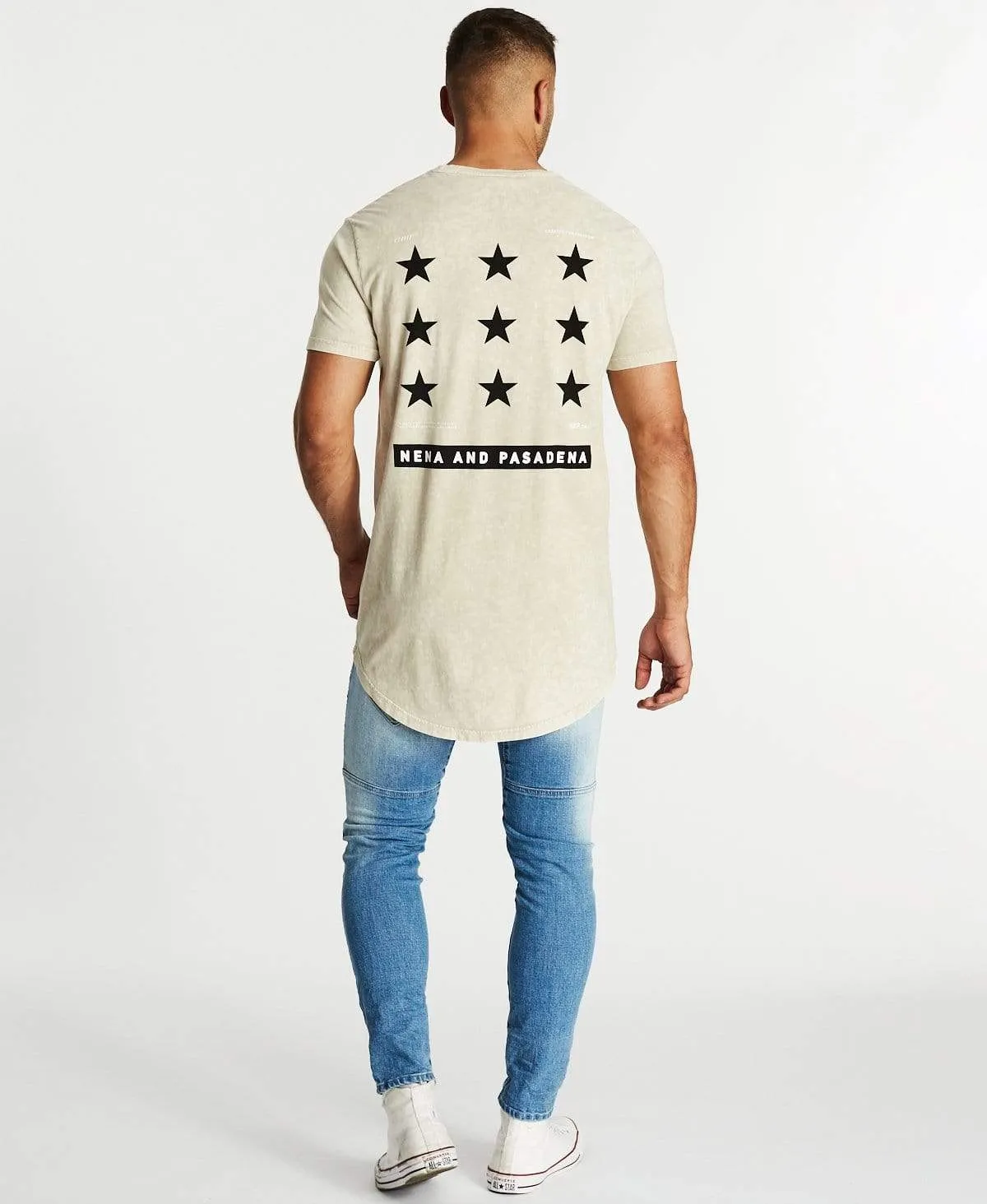 Bursts Cape Back T-Shirt Acid Sand sold by Neverland product image thumbnail 5