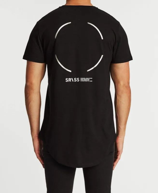 North Of Hell Dual Curved T-Shirt Jet Black sold by Neverland