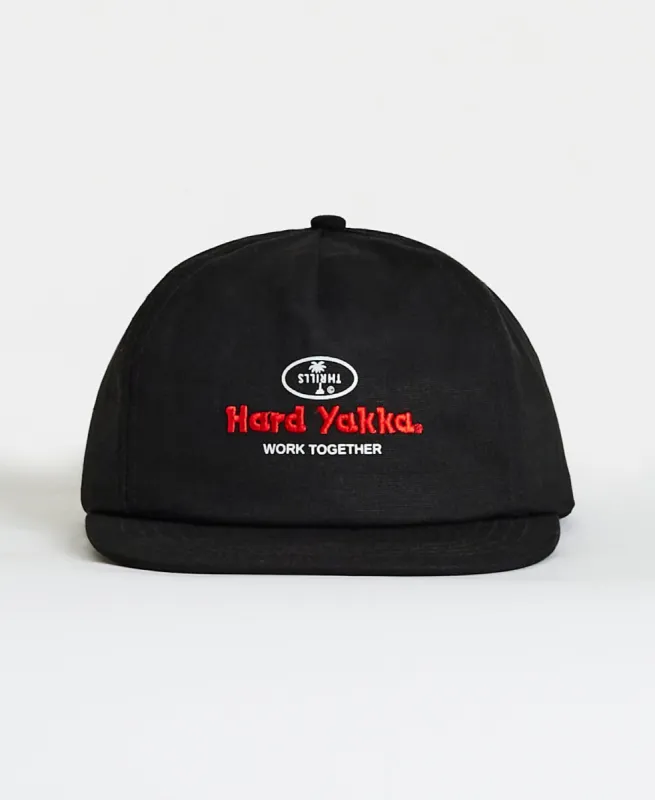 Hard Yakka x Thrills Union 5 Panel Cap Black sold by Neverland