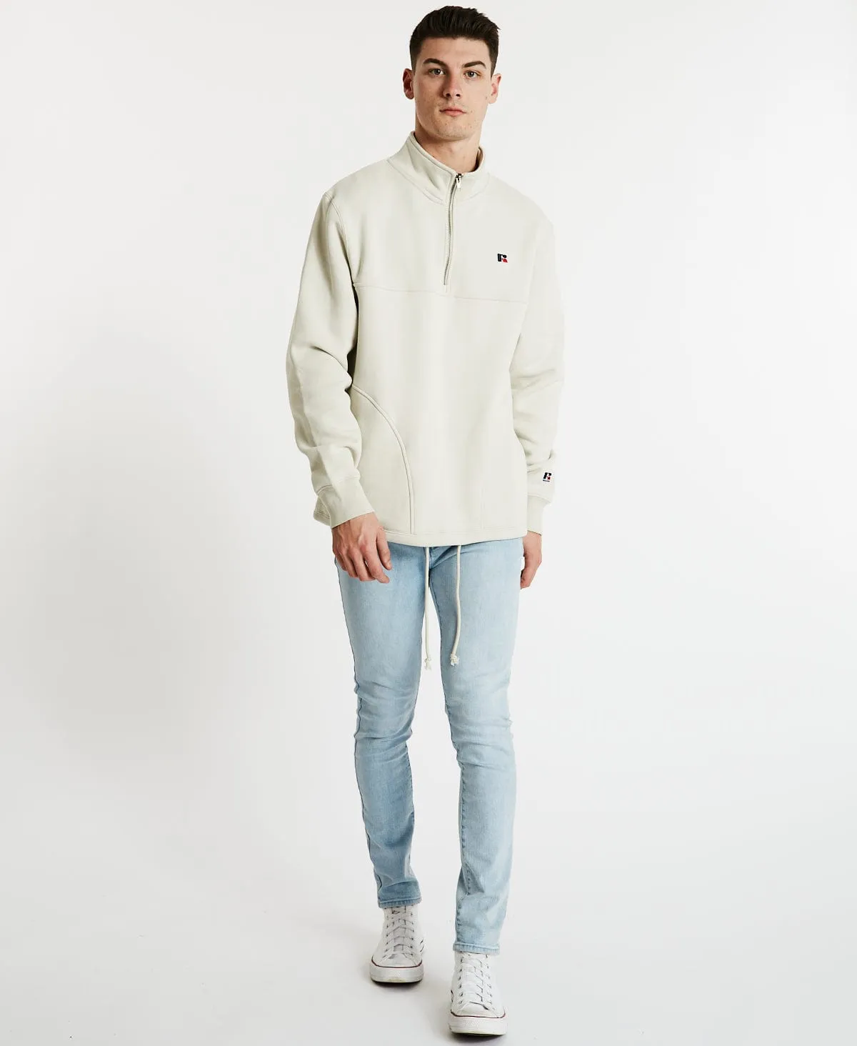 Redeemer 1/4 Zip Jumper Stone sold by Neverland product image thumbnail 4