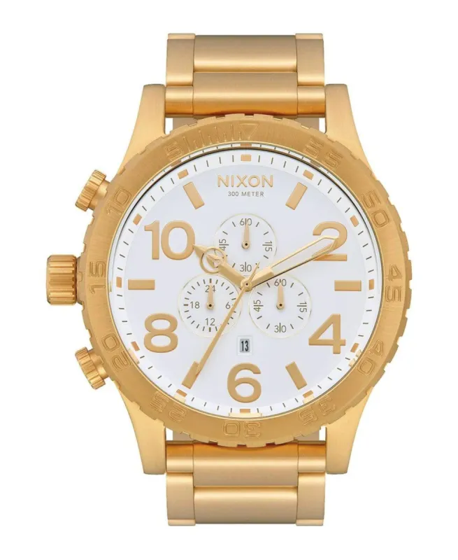 51-30 Chrono Gold/White Watch sold by Neverland