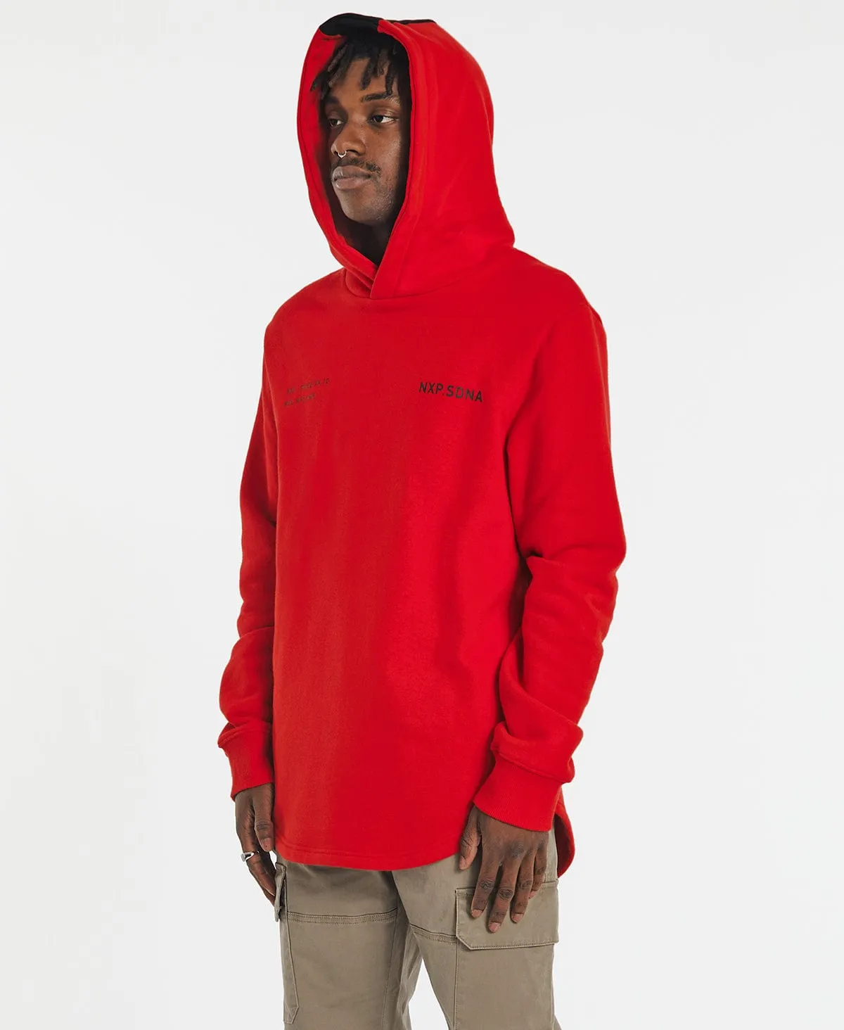Nuclear Dual Curved Hoodie Poppy Red sold by Neverland product image thumbnail 3