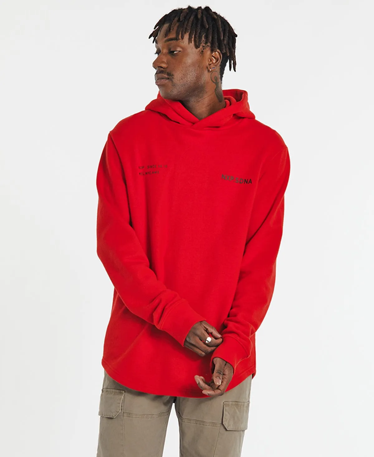 Nuclear Dual Curved Hoodie Poppy Red sold by Neverland product image thumbnail 2