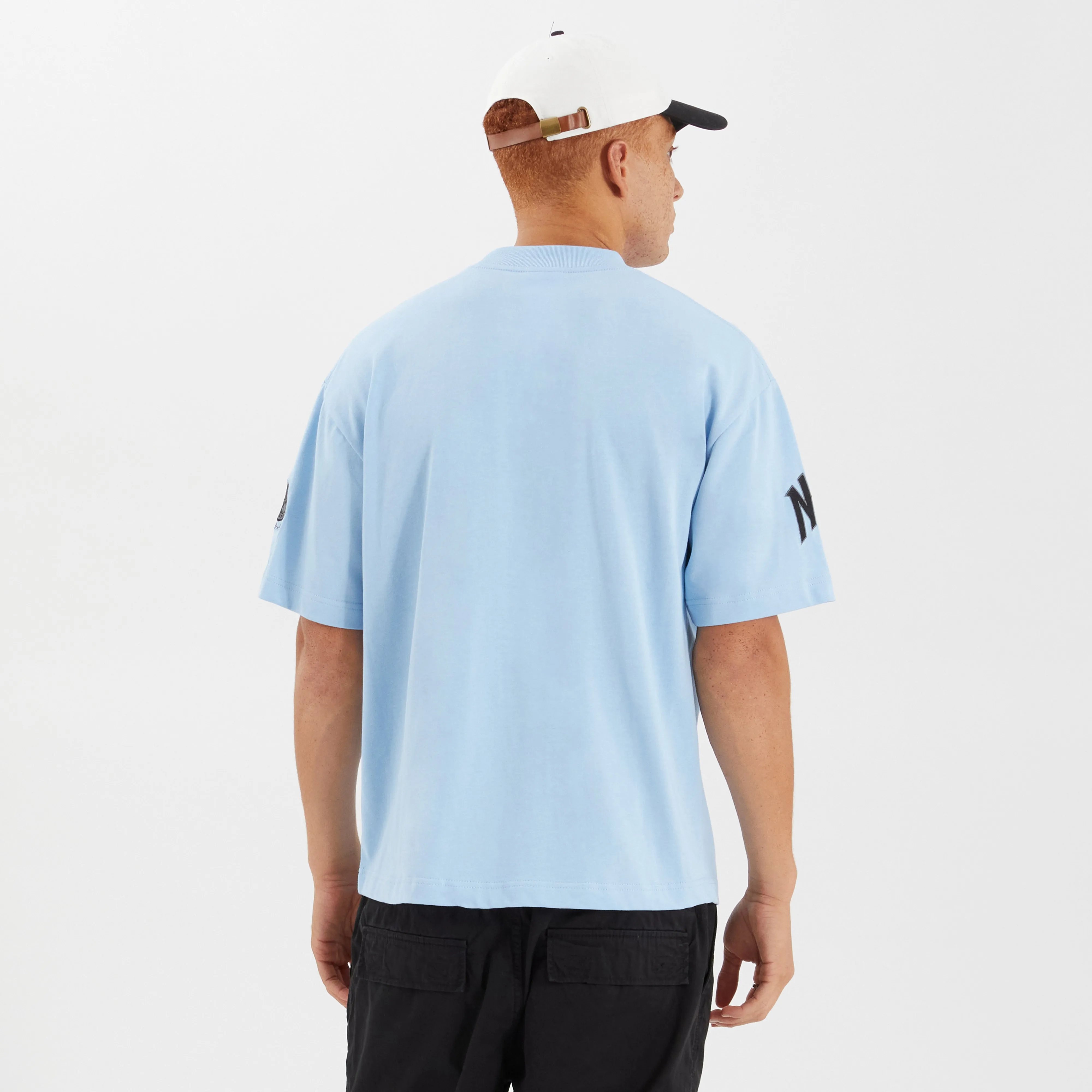 Members Loop Back Street Tee Placid Blue sold by Neverland product image thumbnail 3
