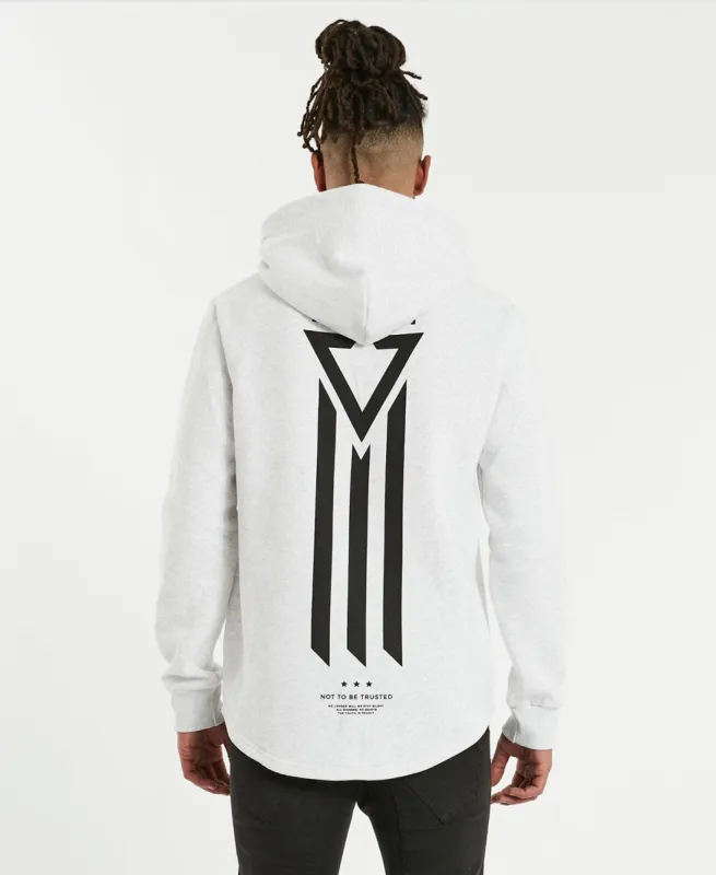 Neighbourhood Hooded Dual Curved Jumper Snow Marle White sold by Neverland