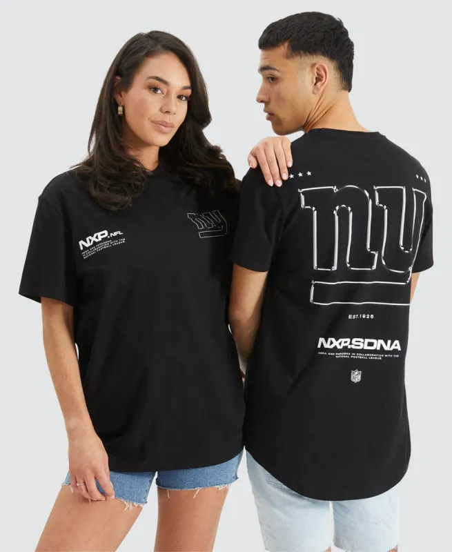 New York Giants Cape Back T-Shirt Jet Black sold by Neverland