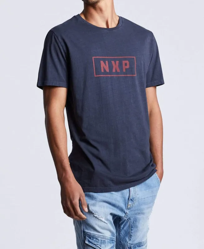 Satisfication T-Shirt Pigment Navy sold by Neverland