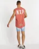 Decade Scoop Back Muscle Tee Pigment Coral sold by Neverland