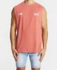 Decade Scoop Back Muscle Tee Pigment Coral sold by Neverland