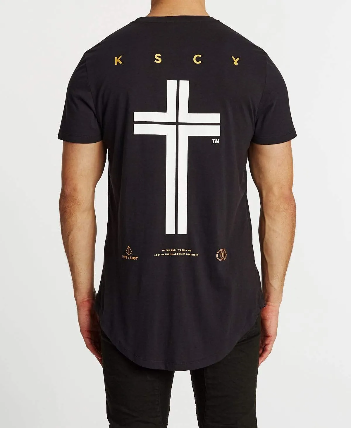 Offshore Dual Curved T-Shirt Jet Black sold by Neverland