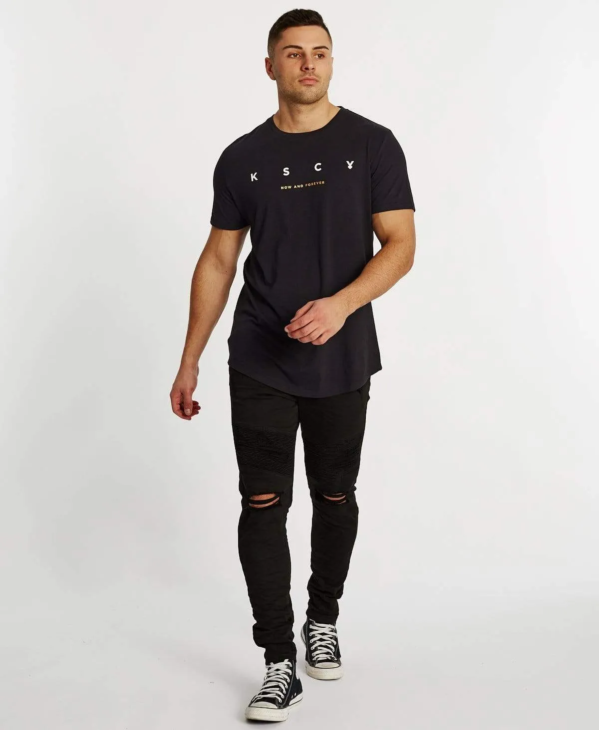 Offshore Dual Curved T-Shirt Jet Black sold by Neverland product image thumbnail 4
