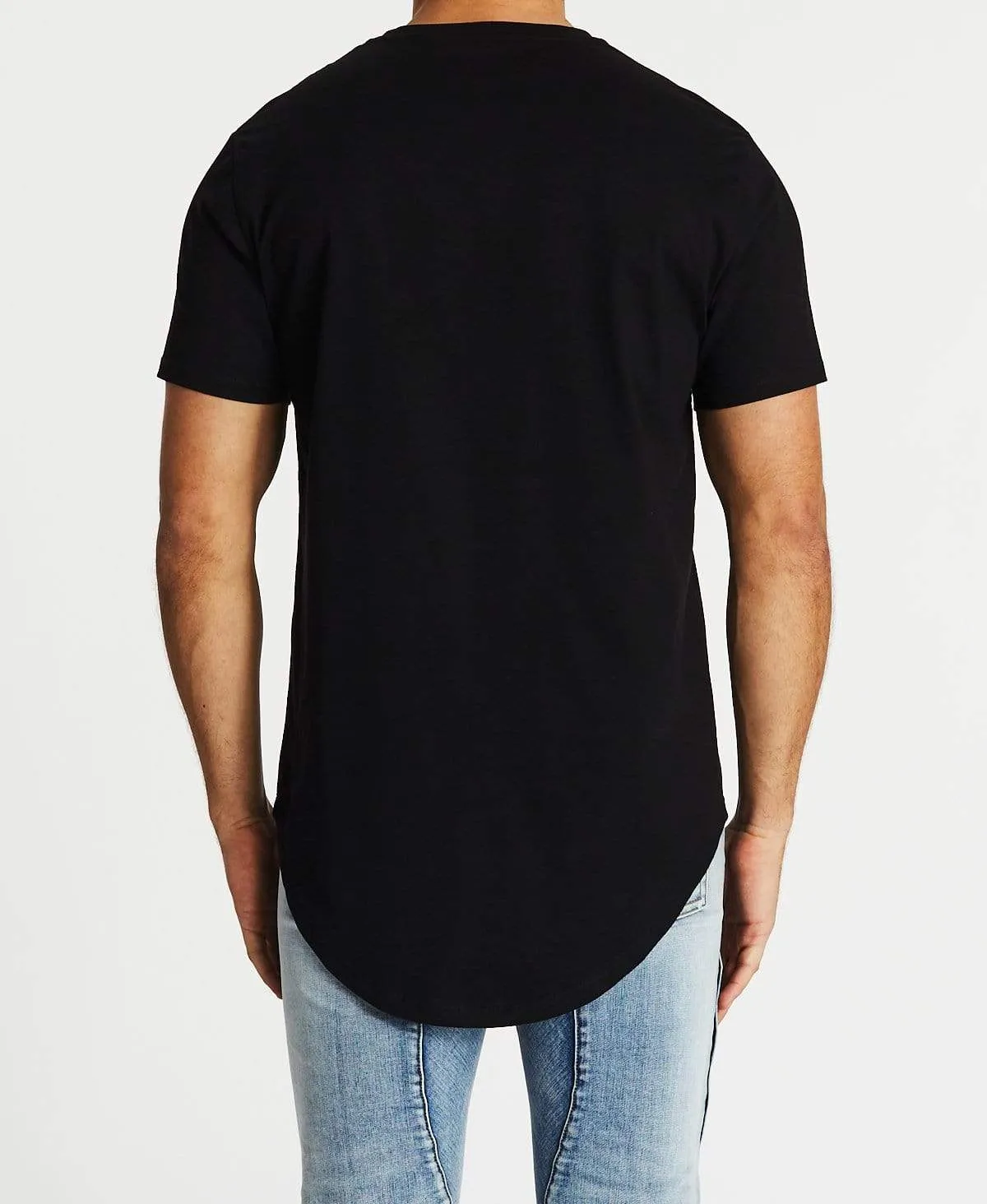 Ca Ca Va Vient Dual Curved T-Shirt Jet Black sold by Neverland product image thumbnail 3