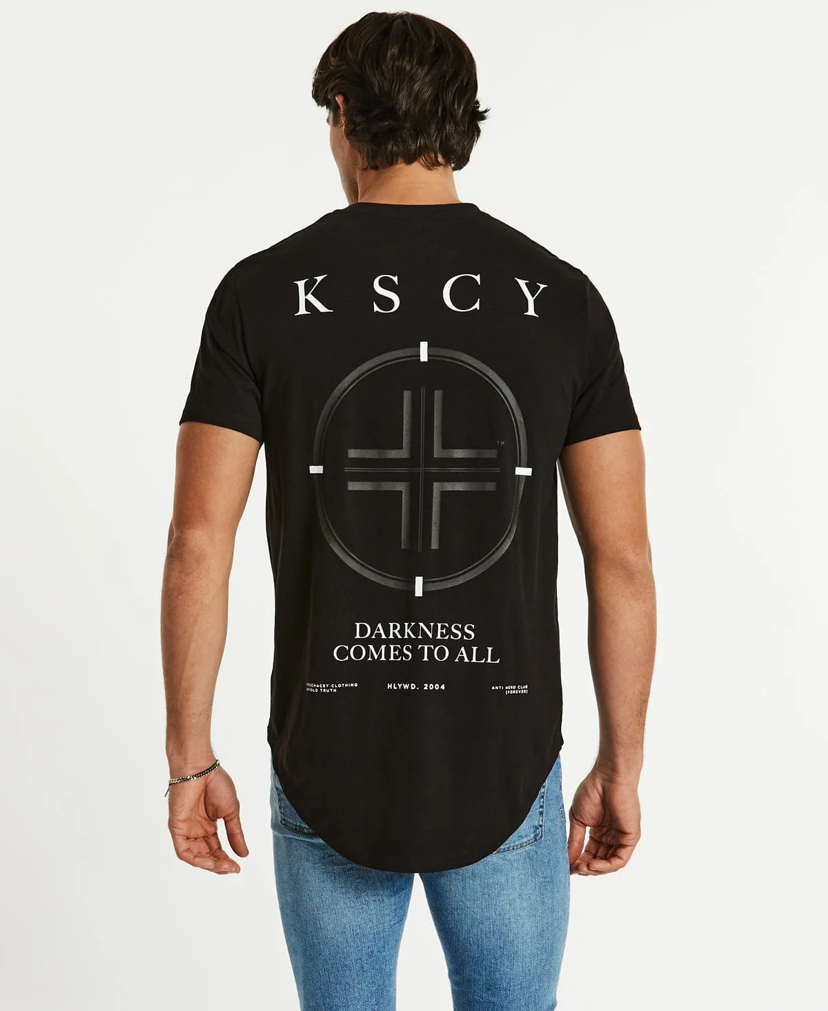 Slasher Dual Curved T-Shirt Jet Black sold by Neverland