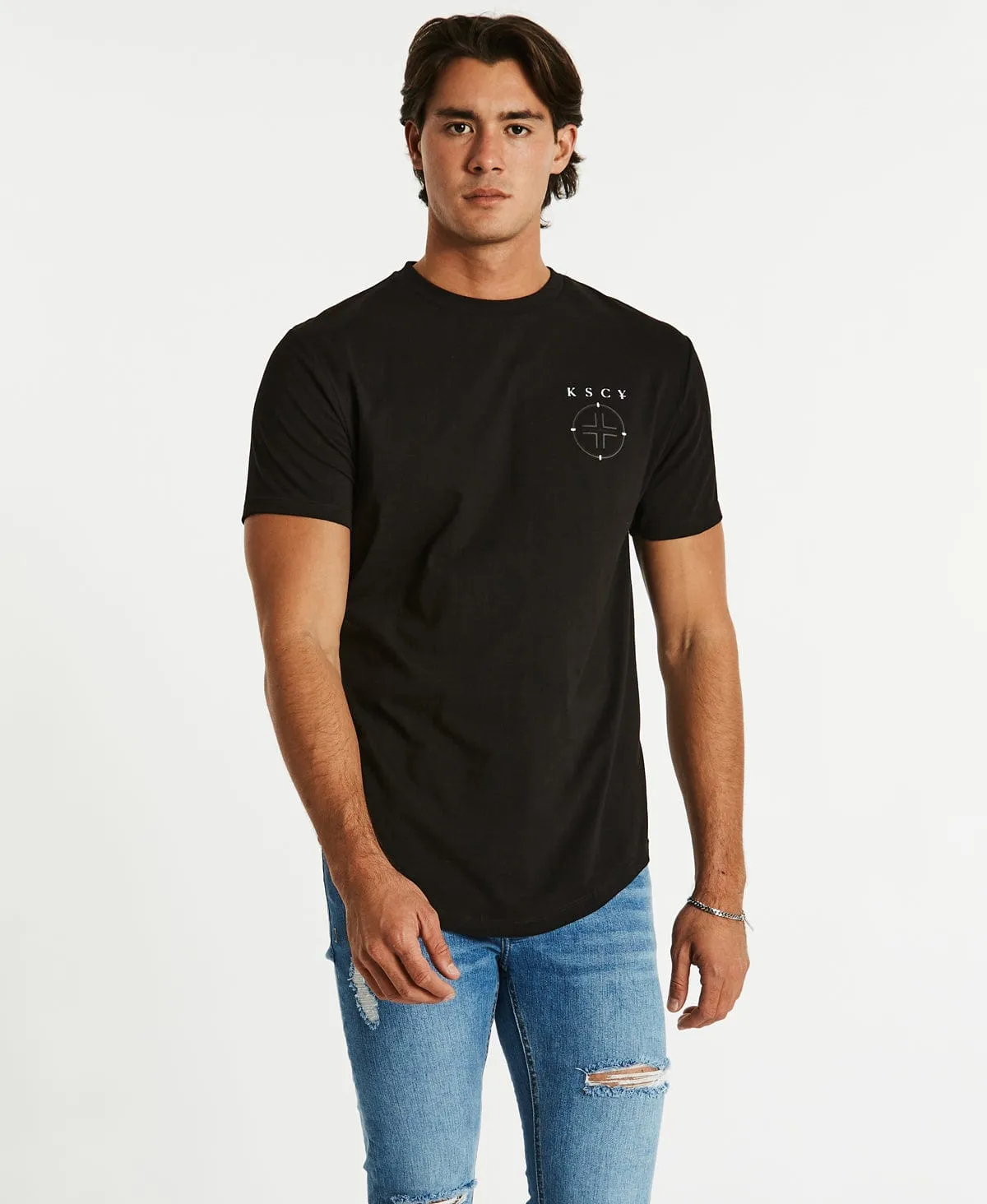 Slasher Dual Curved T-Shirt Jet Black sold by Neverland product image thumbnail 2