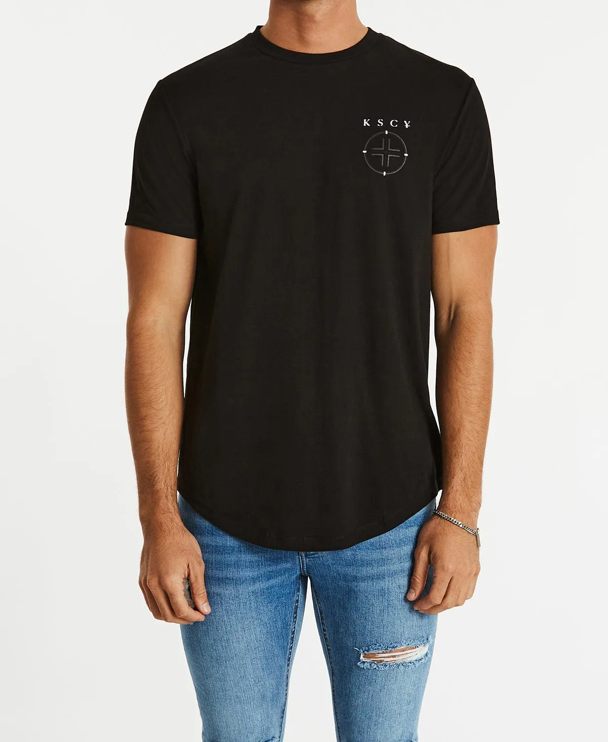 Slasher Dual Curved T-Shirt Jet Black sold by Neverland product image thumbnail 4