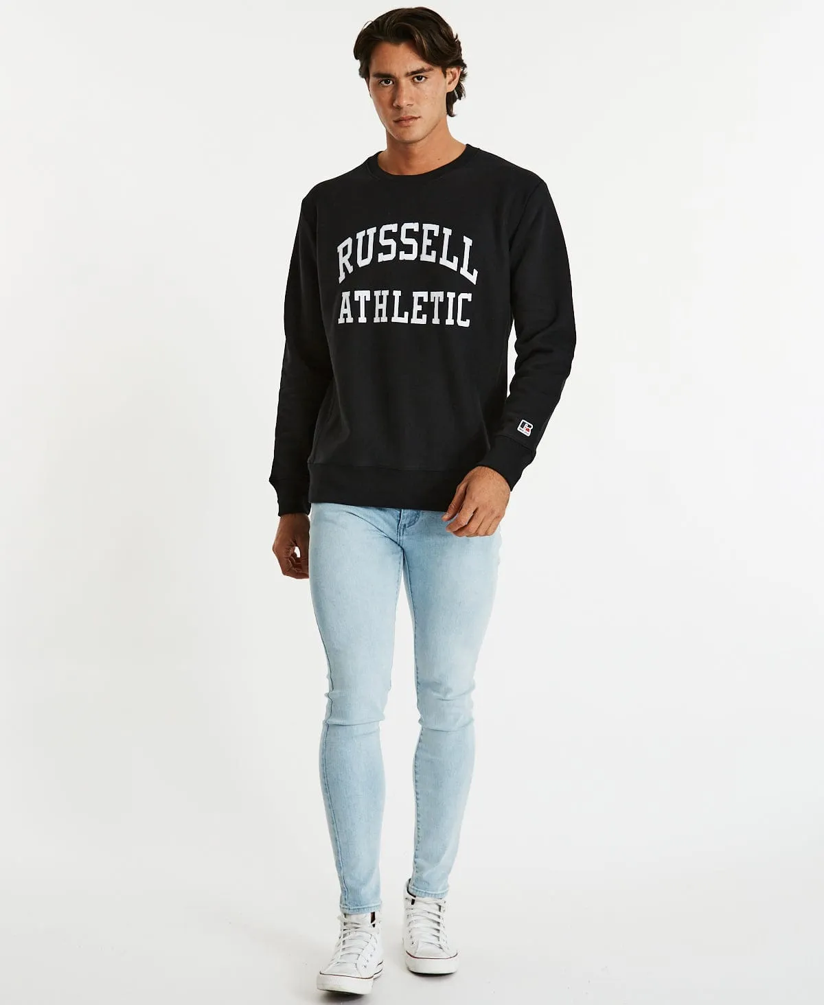 Applique Arch Brand Crew Jumper Black sold by Neverland product image thumbnail 4