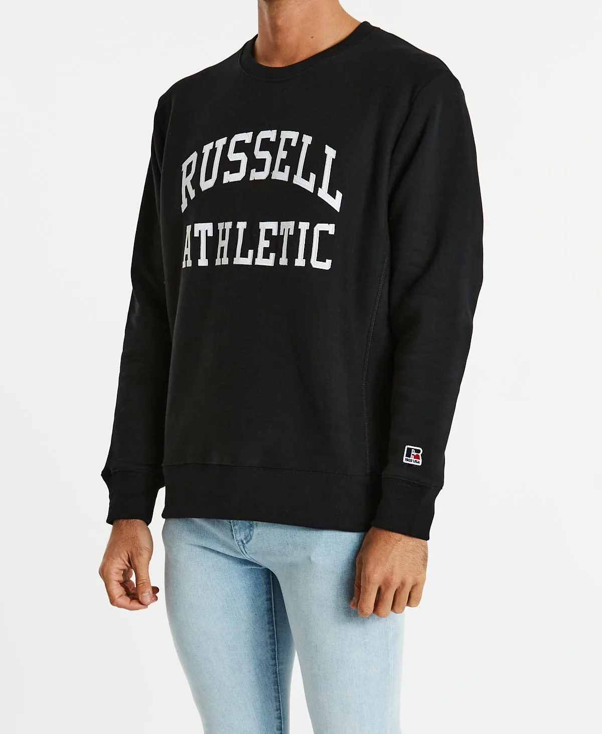 Applique Arch Brand Crew Jumper Black sold by Neverland product image thumbnail 3