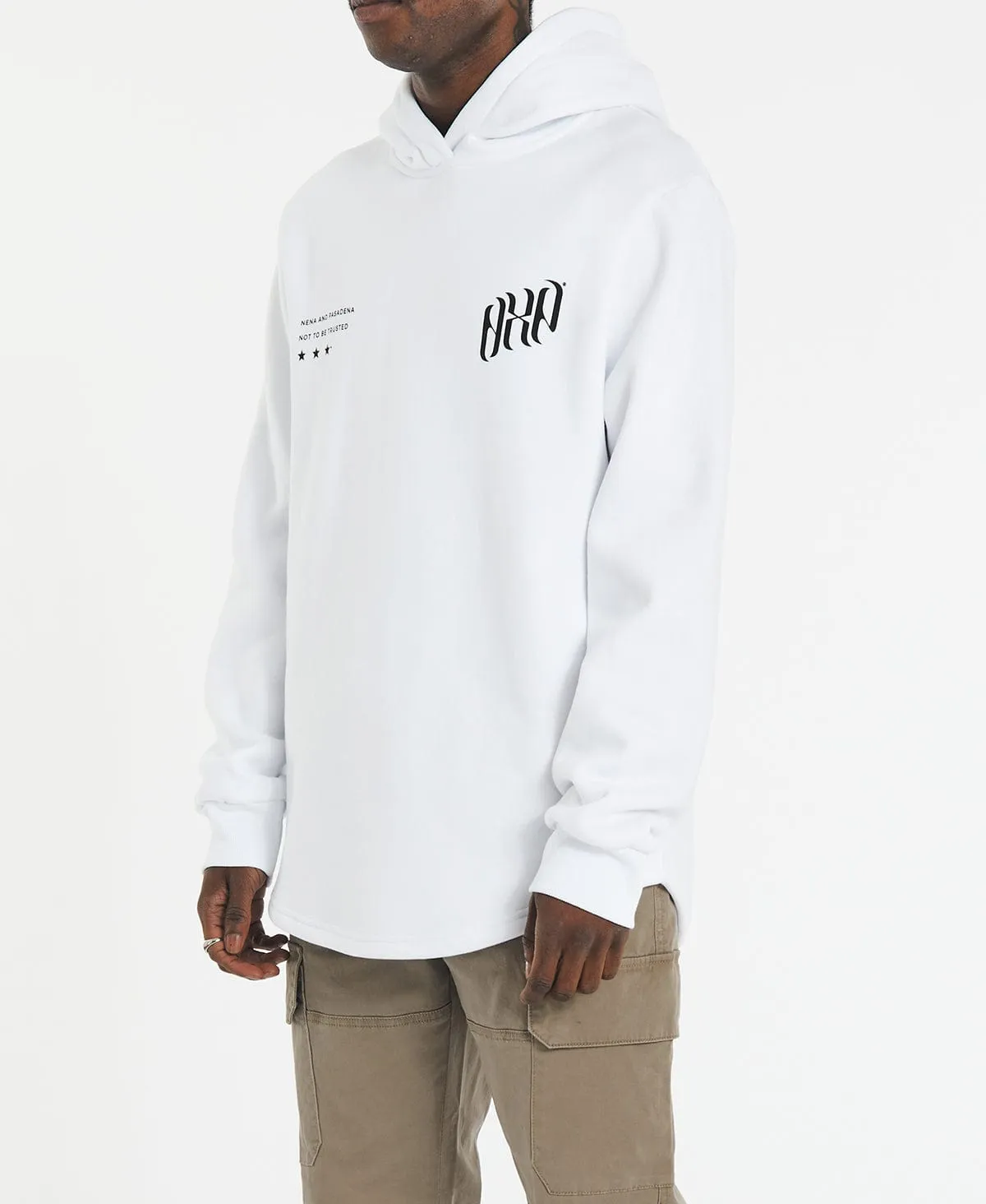 Octane Dual Curved Hoodie White sold by Neverland product image thumbnail 4