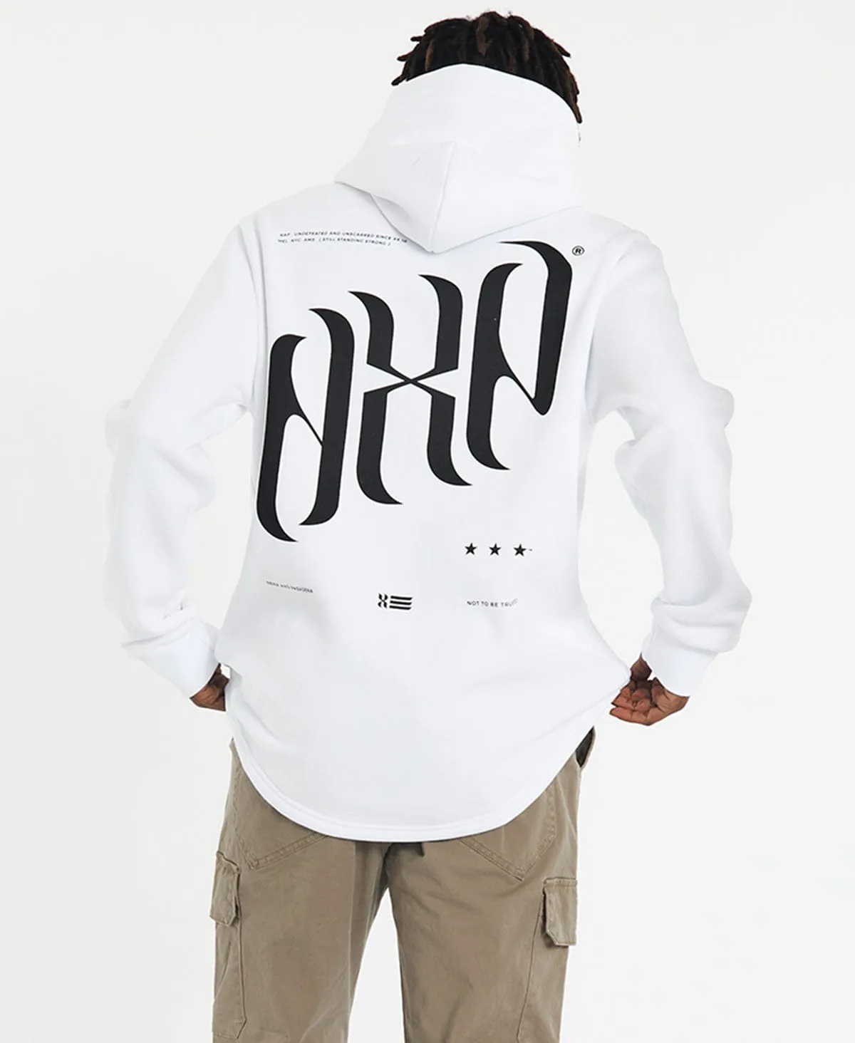 Octane Dual Curved Hoodie White sold by Neverland