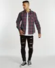 Charge Casual Long Sleeve Shirt Navy/Red Check sold by Neverland