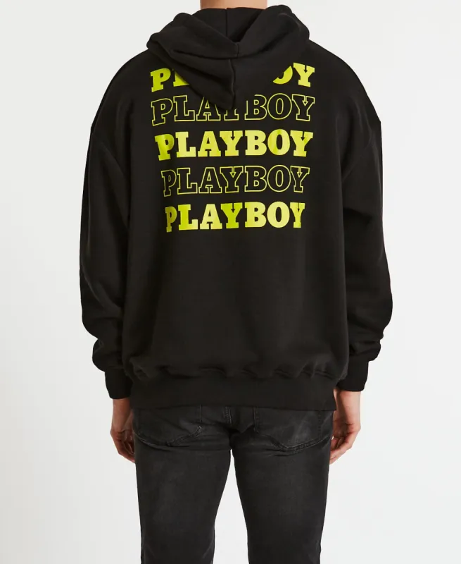 Playboy Stack Original Fit Hoodie Black sold by Neverland