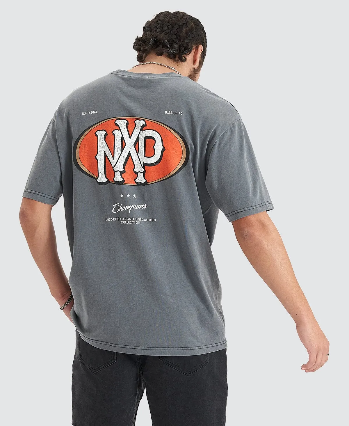 Profile Heavy Box Fit Tee Pigment Castlerock sold by Neverland product image thumbnail 2