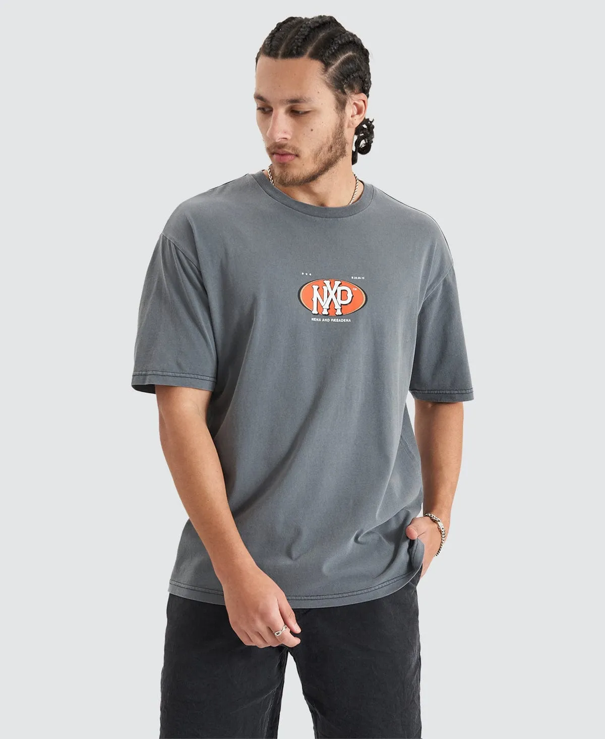 Profile Heavy Box Fit Tee Pigment Castlerock sold by Neverland