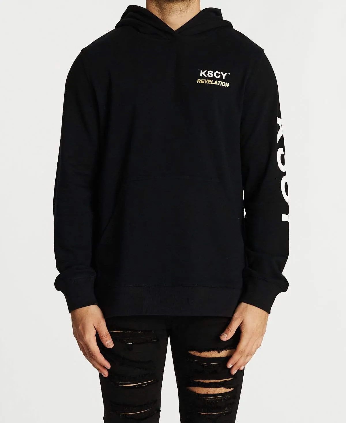 Darkness Step Hem Hoodie Jet Black sold by Neverland product image thumbnail 2