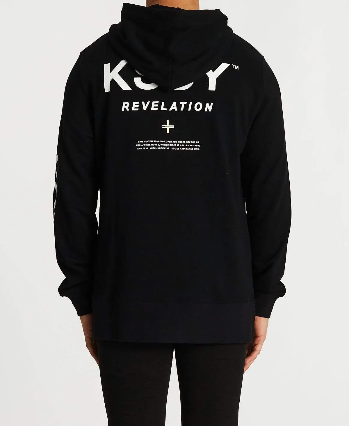 Darkness Step Hem Hoodie Jet Black sold by Neverland