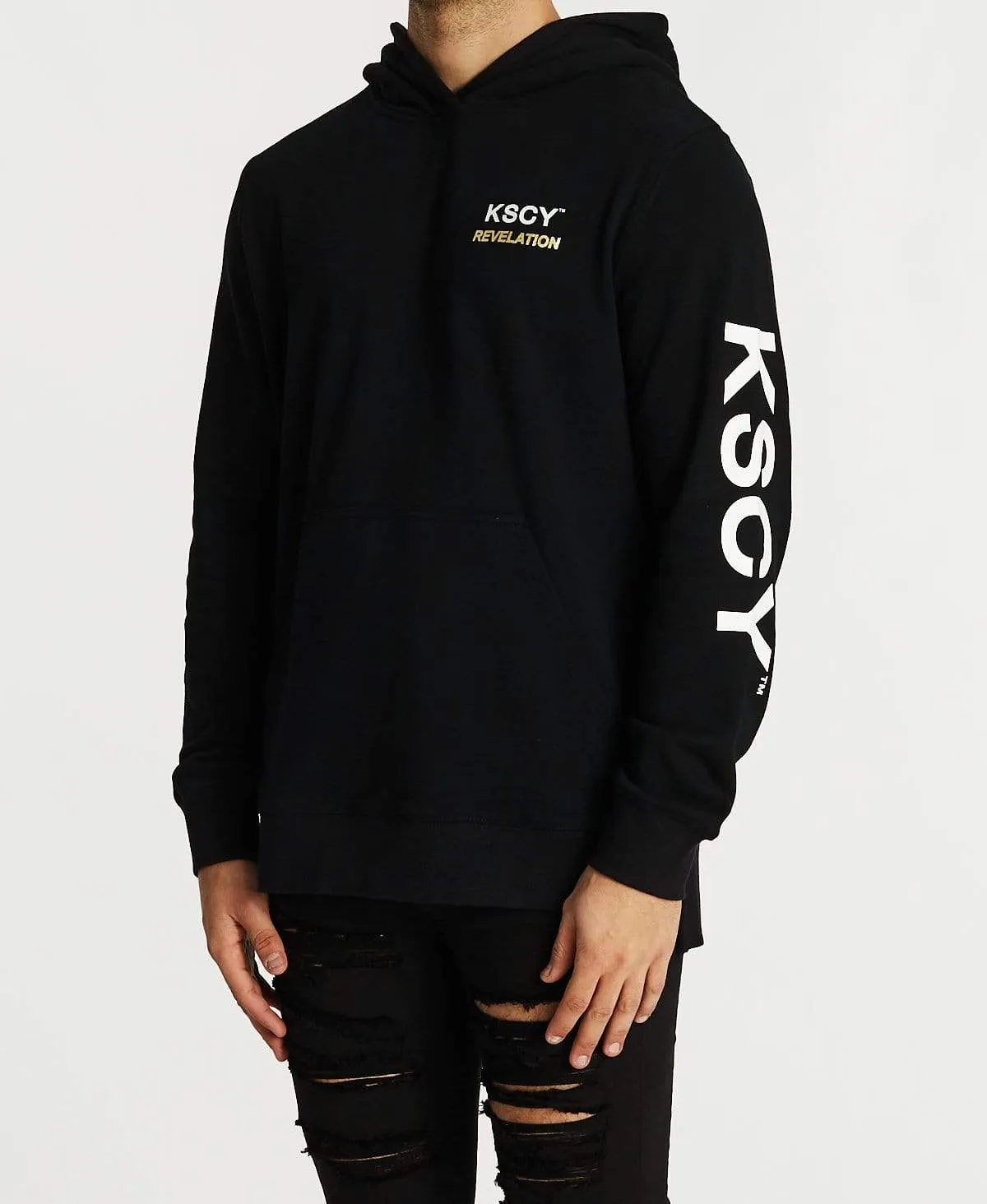 Darkness Step Hem Hoodie Jet Black sold by Neverland product image thumbnail 3