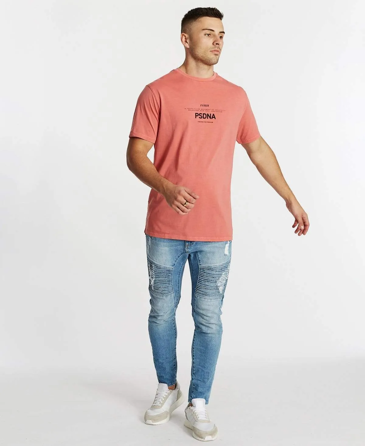 Energy Cape Back T-Shirt Pigment Coral sold by Neverland product image thumbnail 4