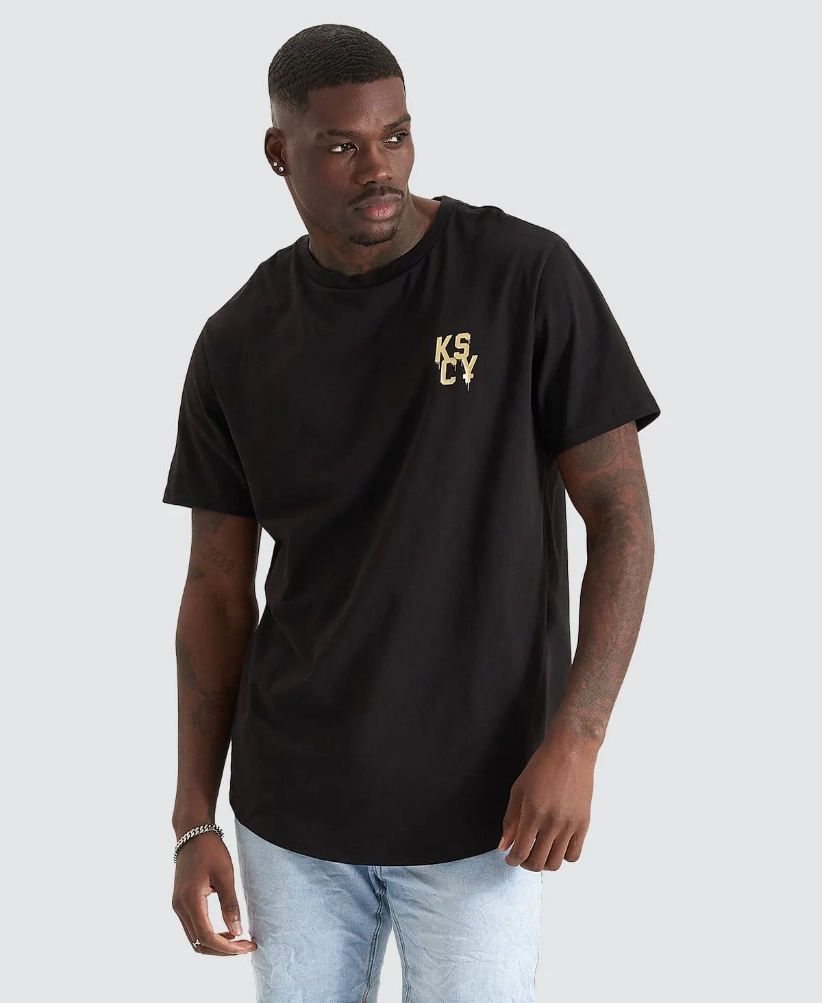 Eternity Dual Curved T-Shirt Jet Black sold by Neverland