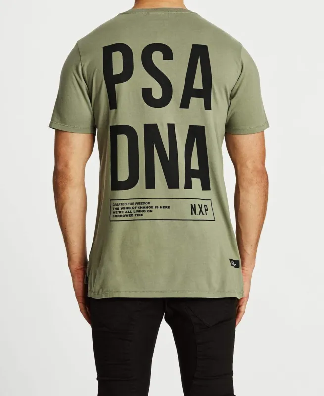 Revolution Step Hem T-Shirt Pigment Khaki sold by Neverland