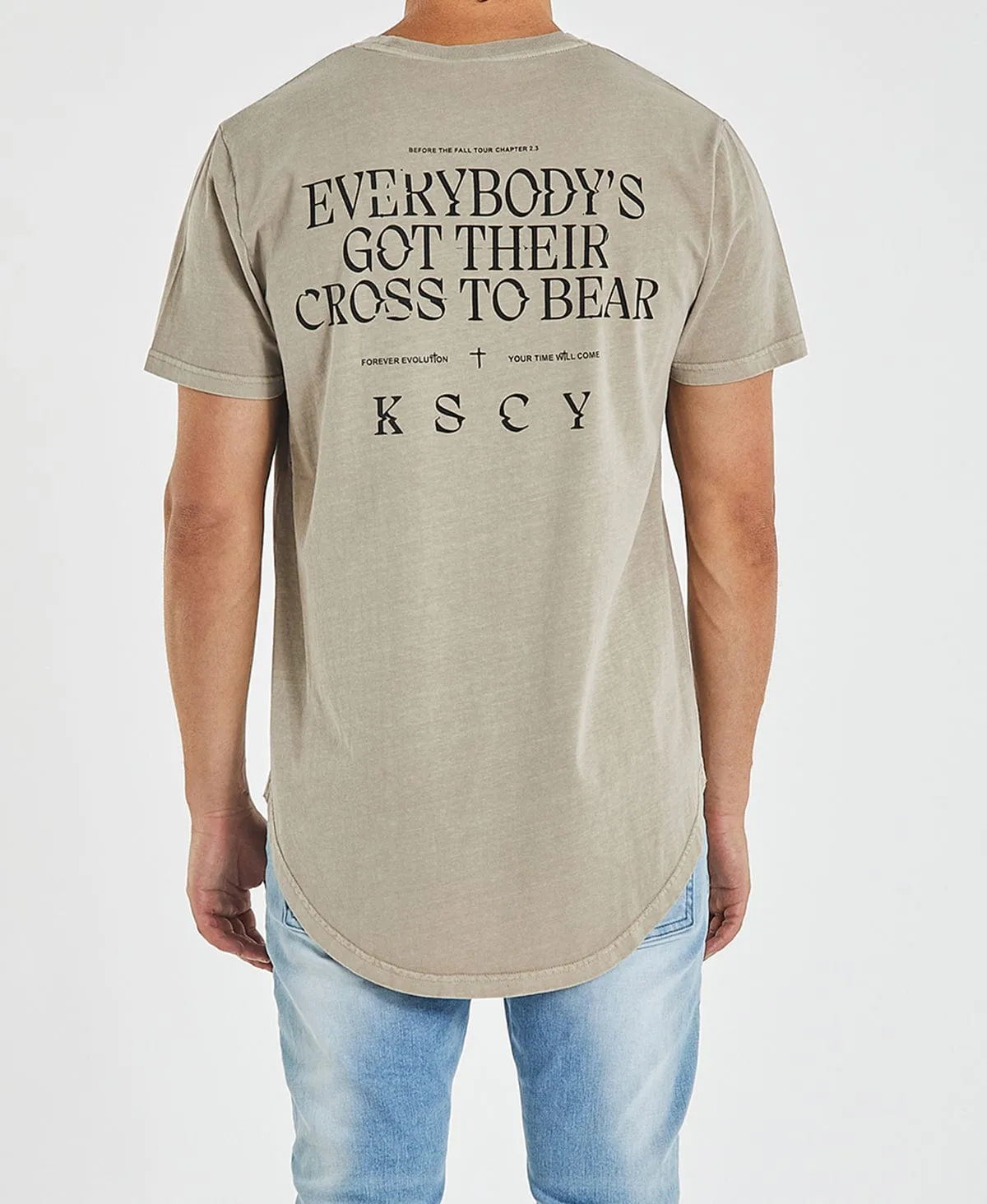 Montercy Dual Curved T-Shirt Pigment Warm Grey sold by Neverland product image thumbnail 5