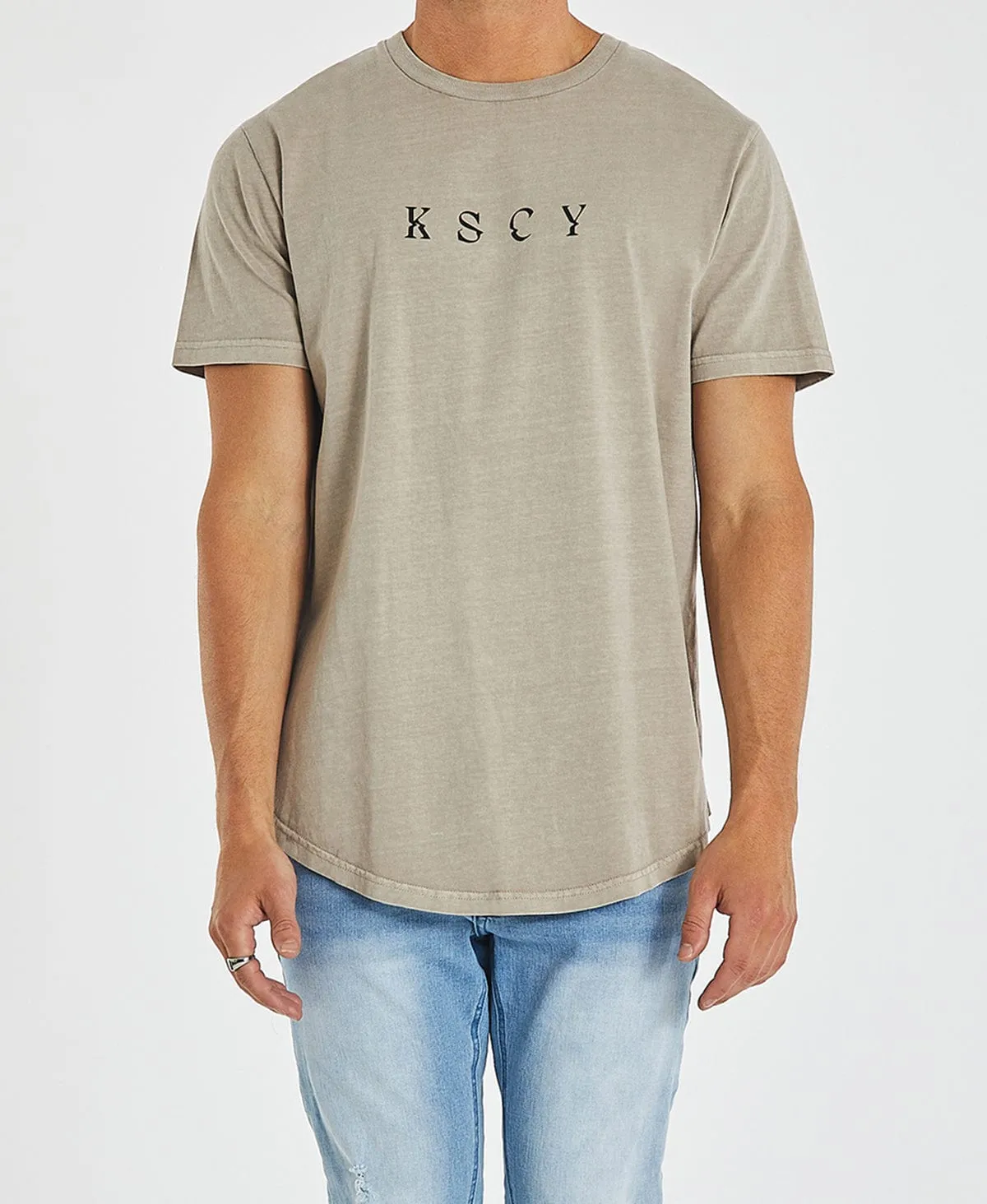 Montercy Dual Curved T-Shirt Pigment Warm Grey sold by Neverland product image thumbnail 3