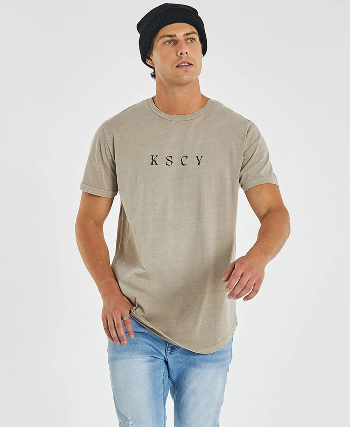 Montercy Dual Curved T-Shirt Pigment Warm Grey sold by Neverland product image thumbnail 2