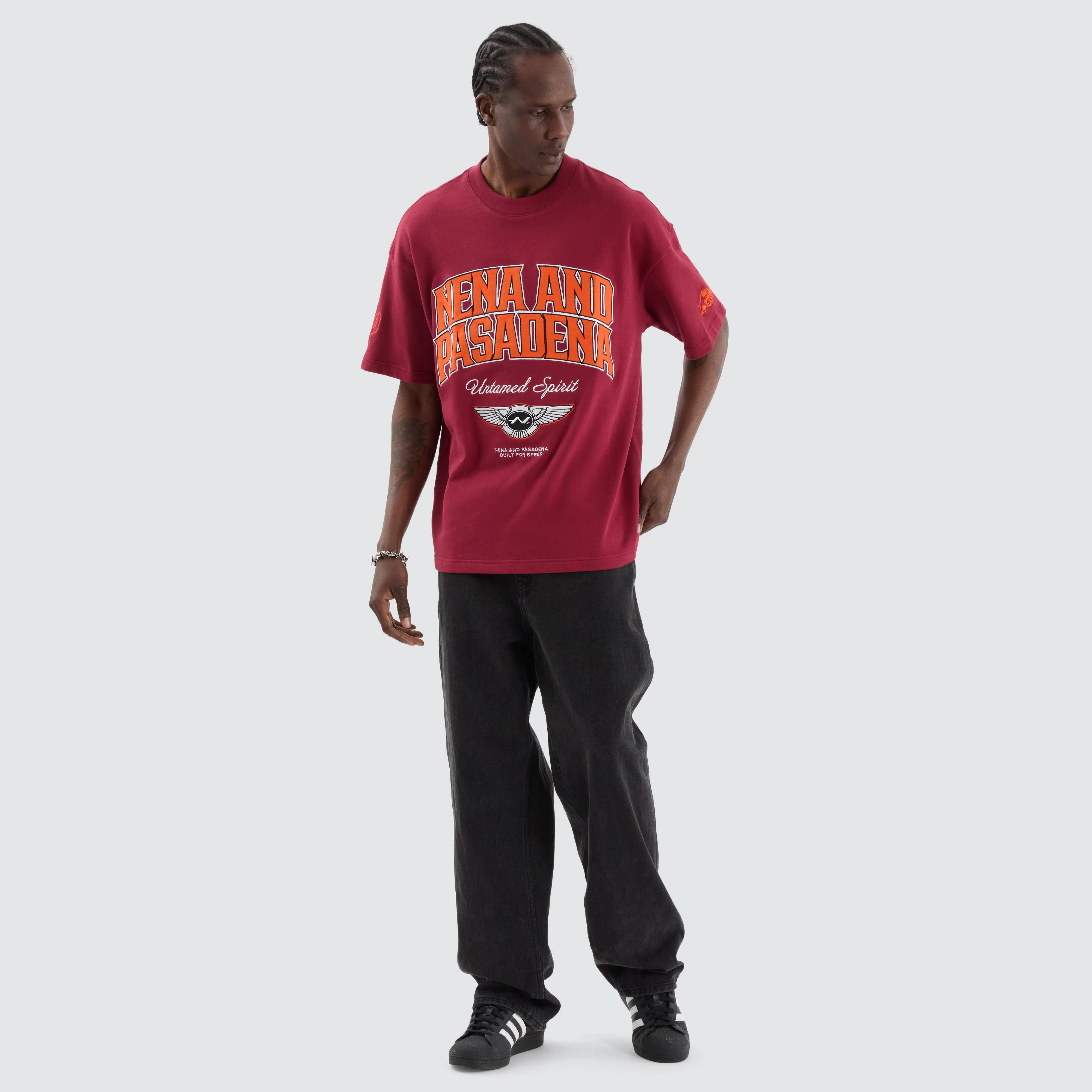Wings Loopback Raptor Tee Maroon sold by Neverland product image thumbnail 5