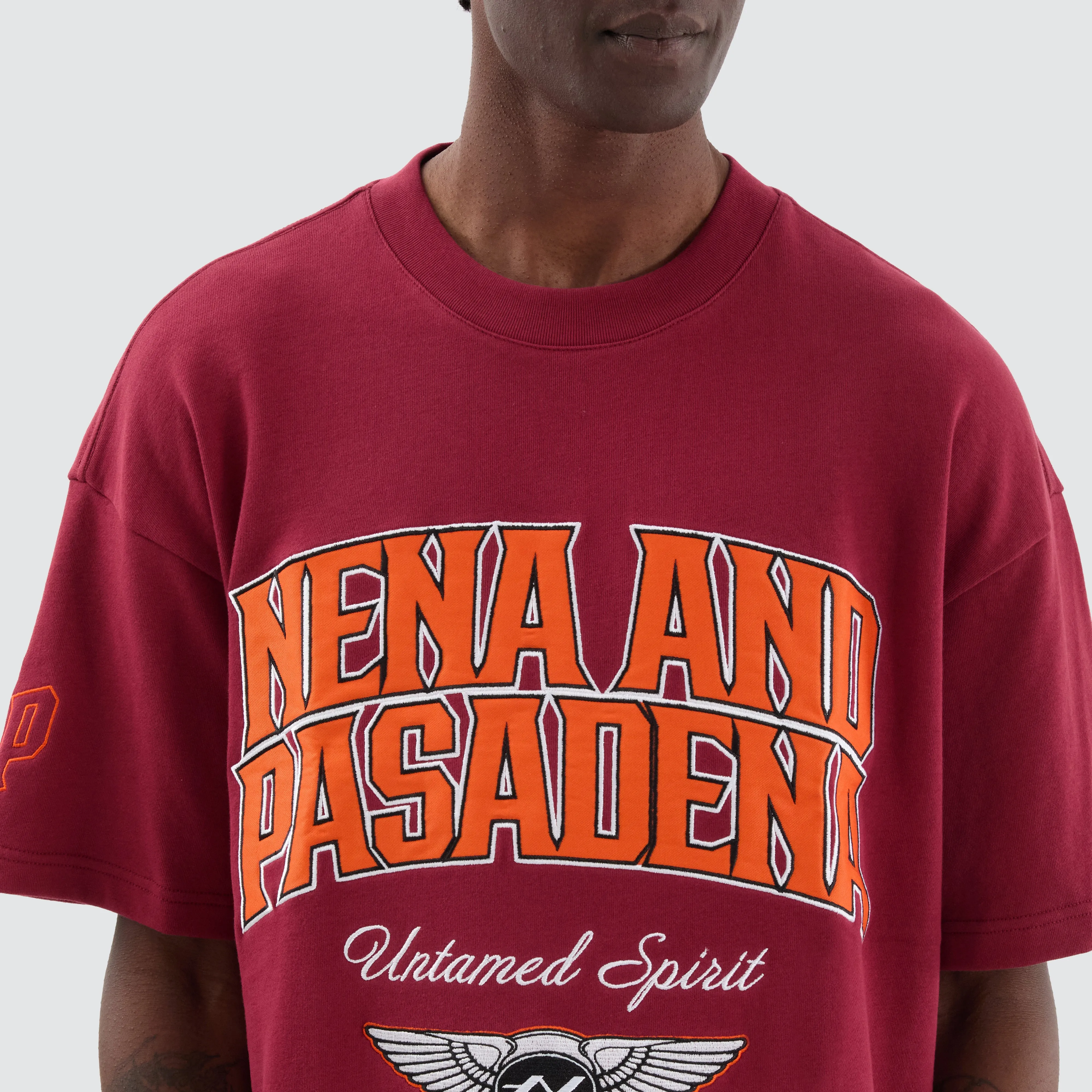 Wings Loopback Raptor Tee Maroon sold by Neverland product image thumbnail 2