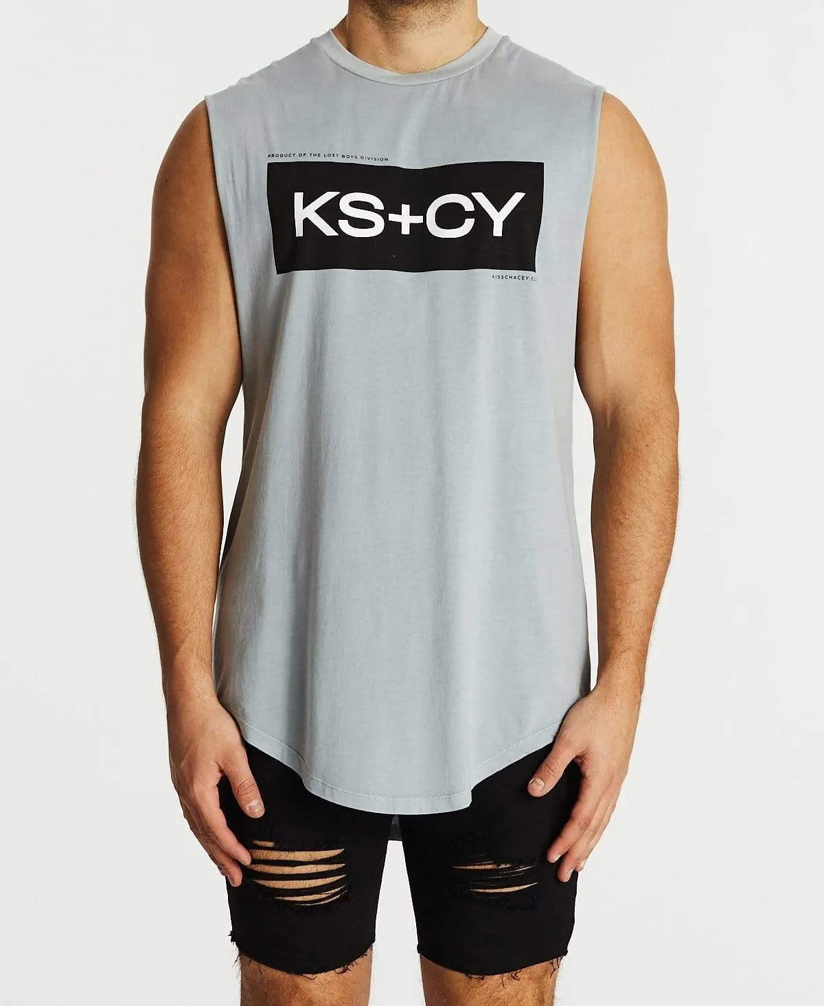 Destroyer Dual Curved Muscle Tee Pigment Quarry sold by Neverland product image thumbnail 2