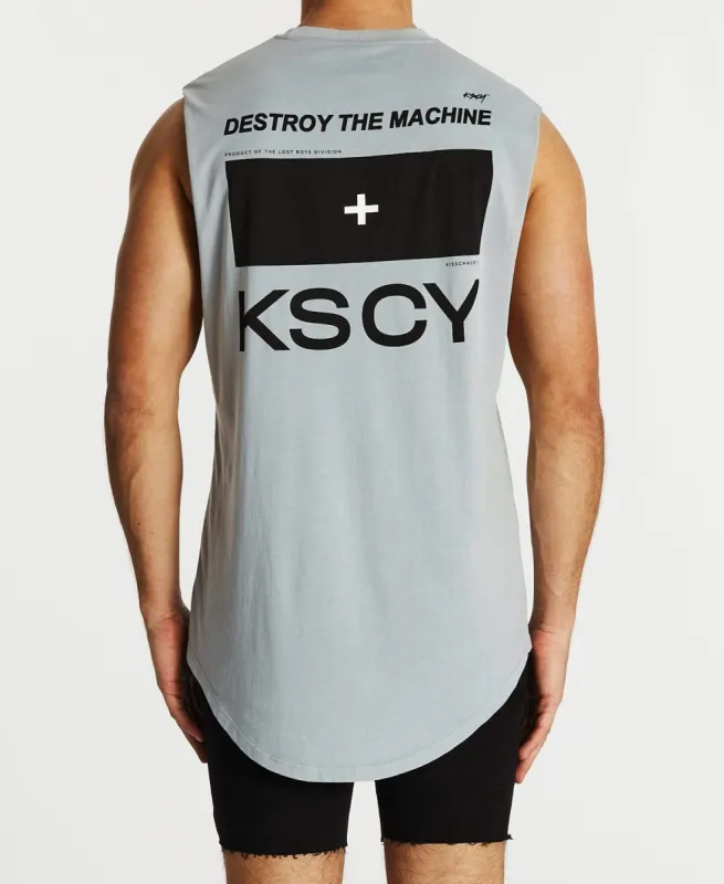 Destroyer Dual Curved Muscle Tee Pigment Quarry sold by Neverland