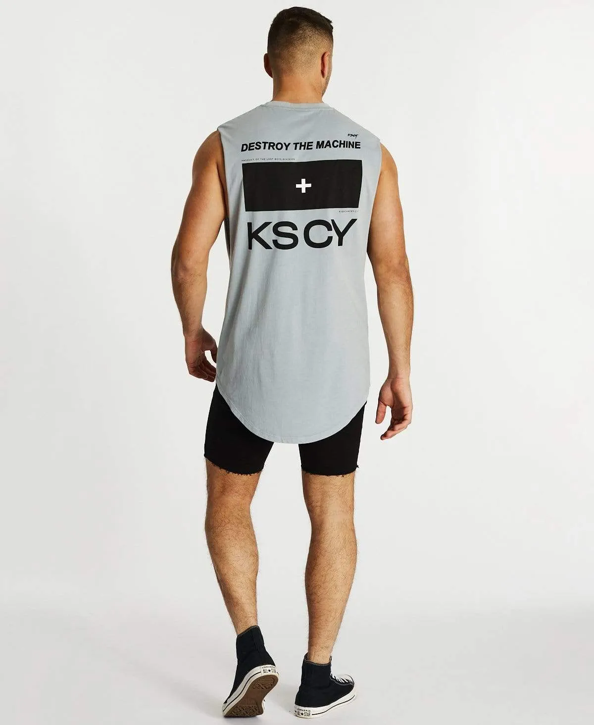 Destroyer Dual Curved Muscle Tee Pigment Quarry sold by Neverland product image thumbnail 5