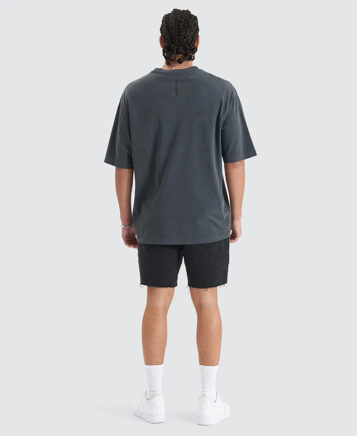 Origin Story Heavy Oversized Tee Pigment Asphalt sold by Neverland product image thumbnail 5