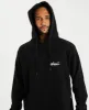 Deface Curved Hem Hoodie Black sold by Neverland