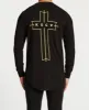 Ruler Cape Back Long Sleeve T-Shirt Jet Black sold by Neverland