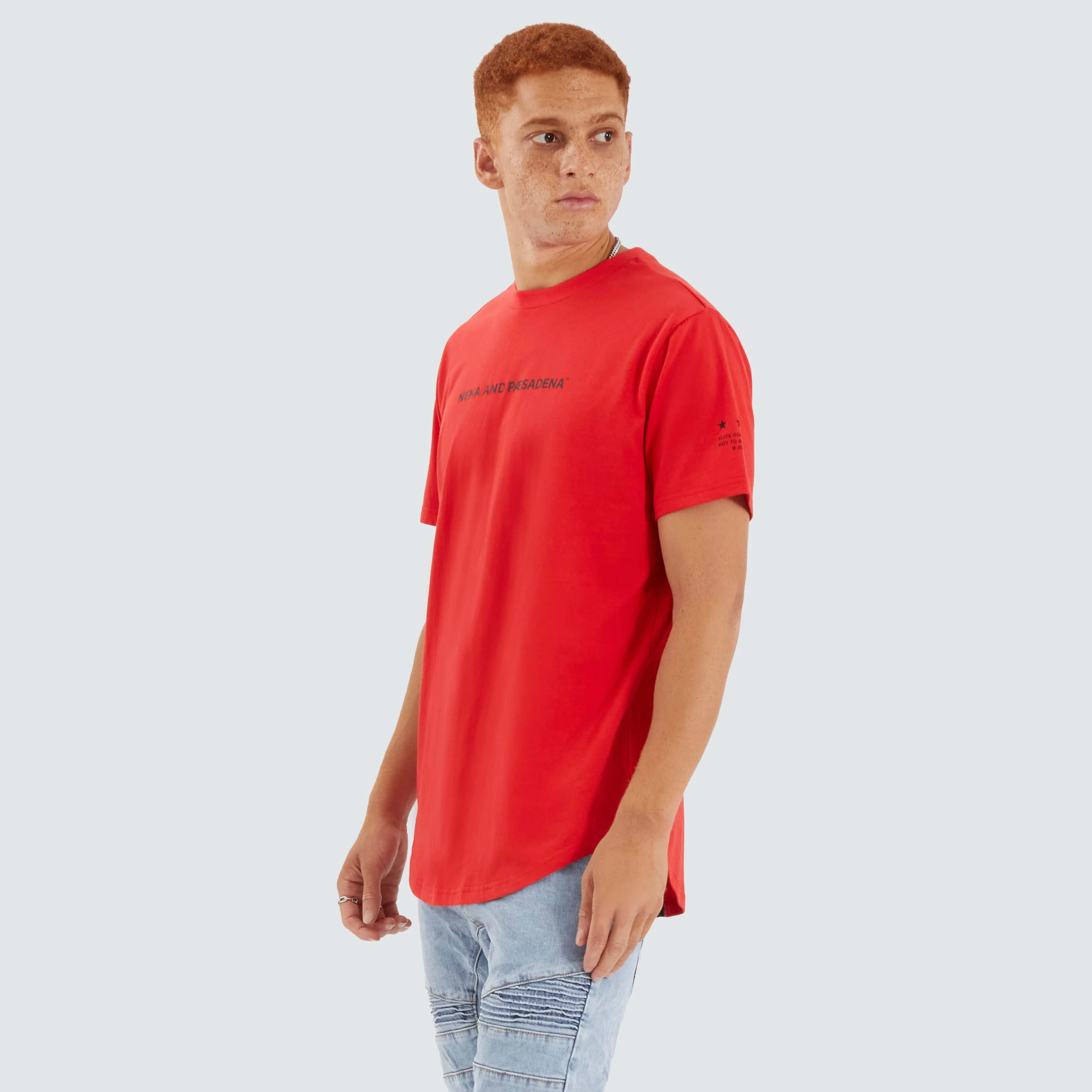 Extension Dual Curved Tee Poppy Red/Black sold by Neverland product image thumbnail 2