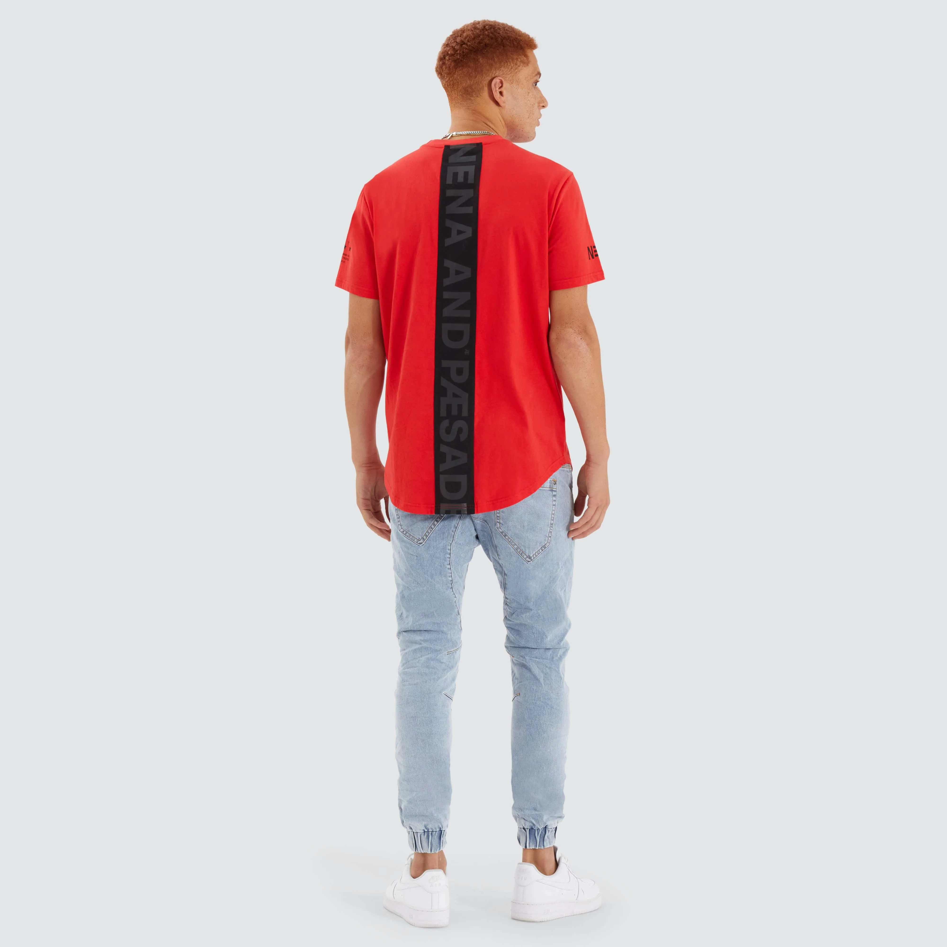 Extension Dual Curved Tee Poppy Red/Black sold by Neverland product image thumbnail 5