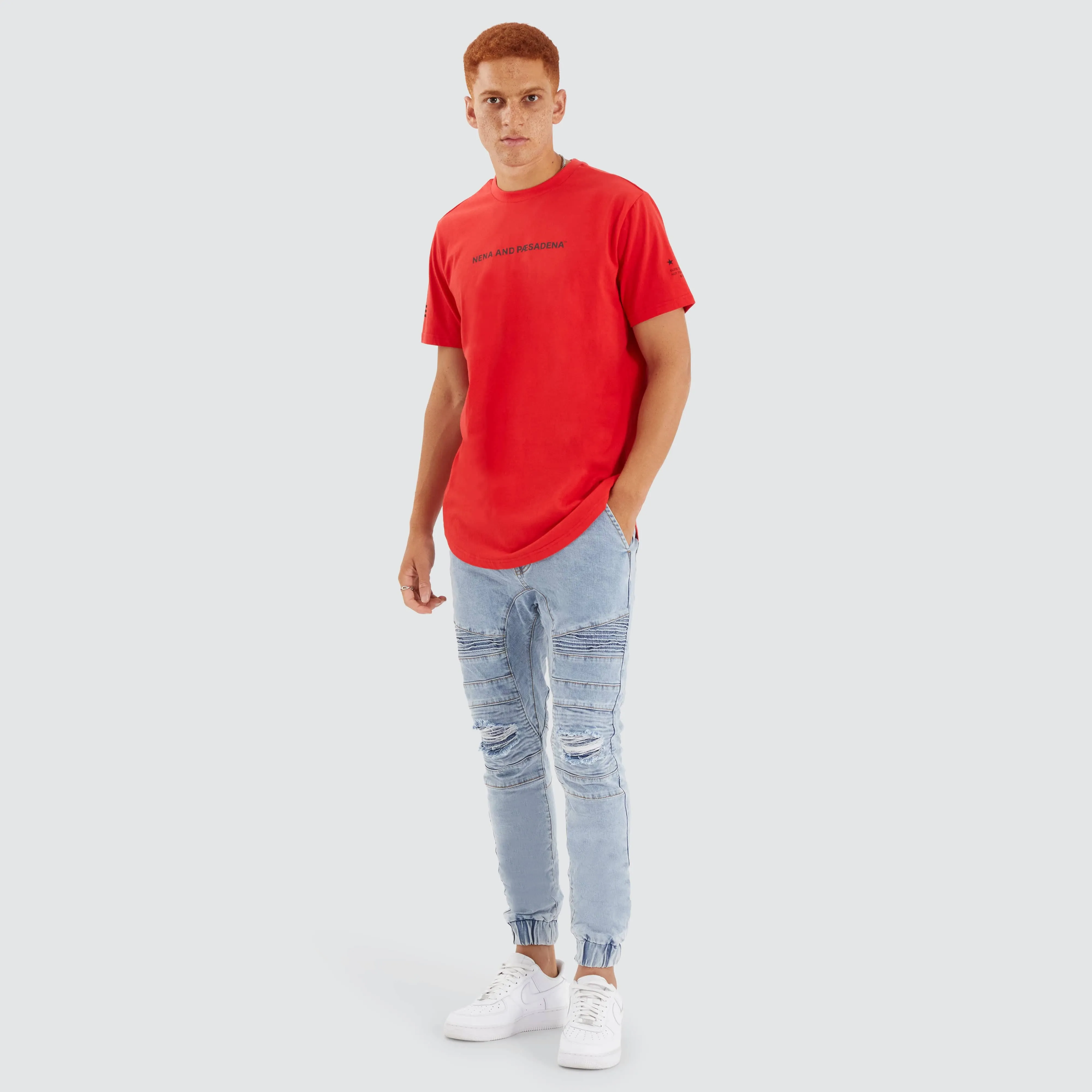 Extension Dual Curved Tee Poppy Red/Black sold by Neverland product image thumbnail 4