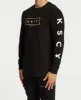 Ruler Cape Back Long Sleeve T-Shirt Jet Black sold by Neverland