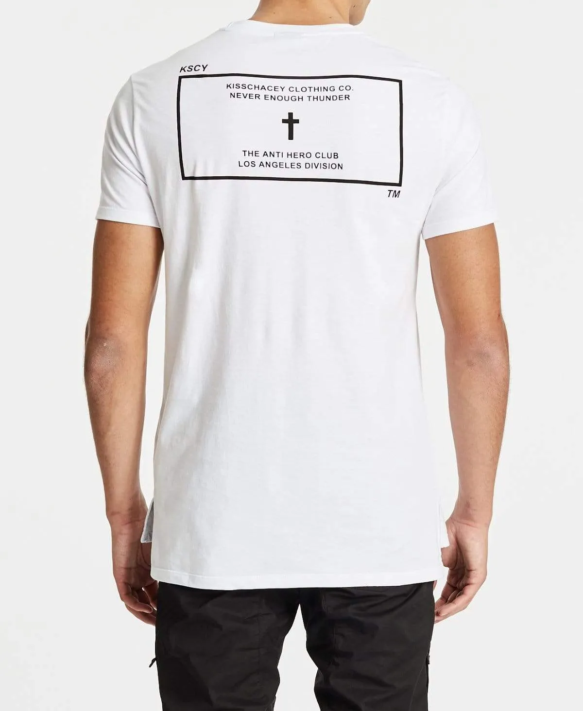 Monument Step Hem Tall T-Shirt White sold by Neverland product image thumbnail 2